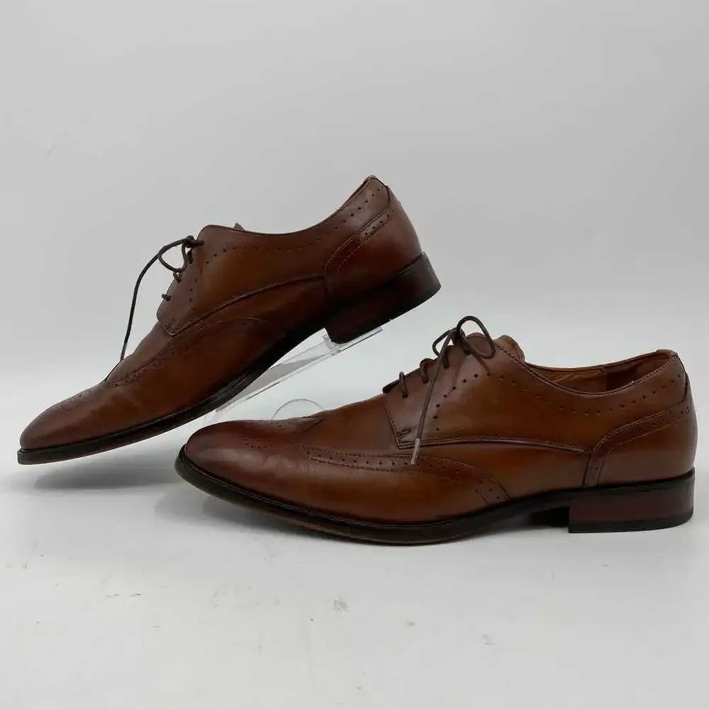 Florsheim Brown Leather Brogue Dress Shoes | Men’s Size 10.5